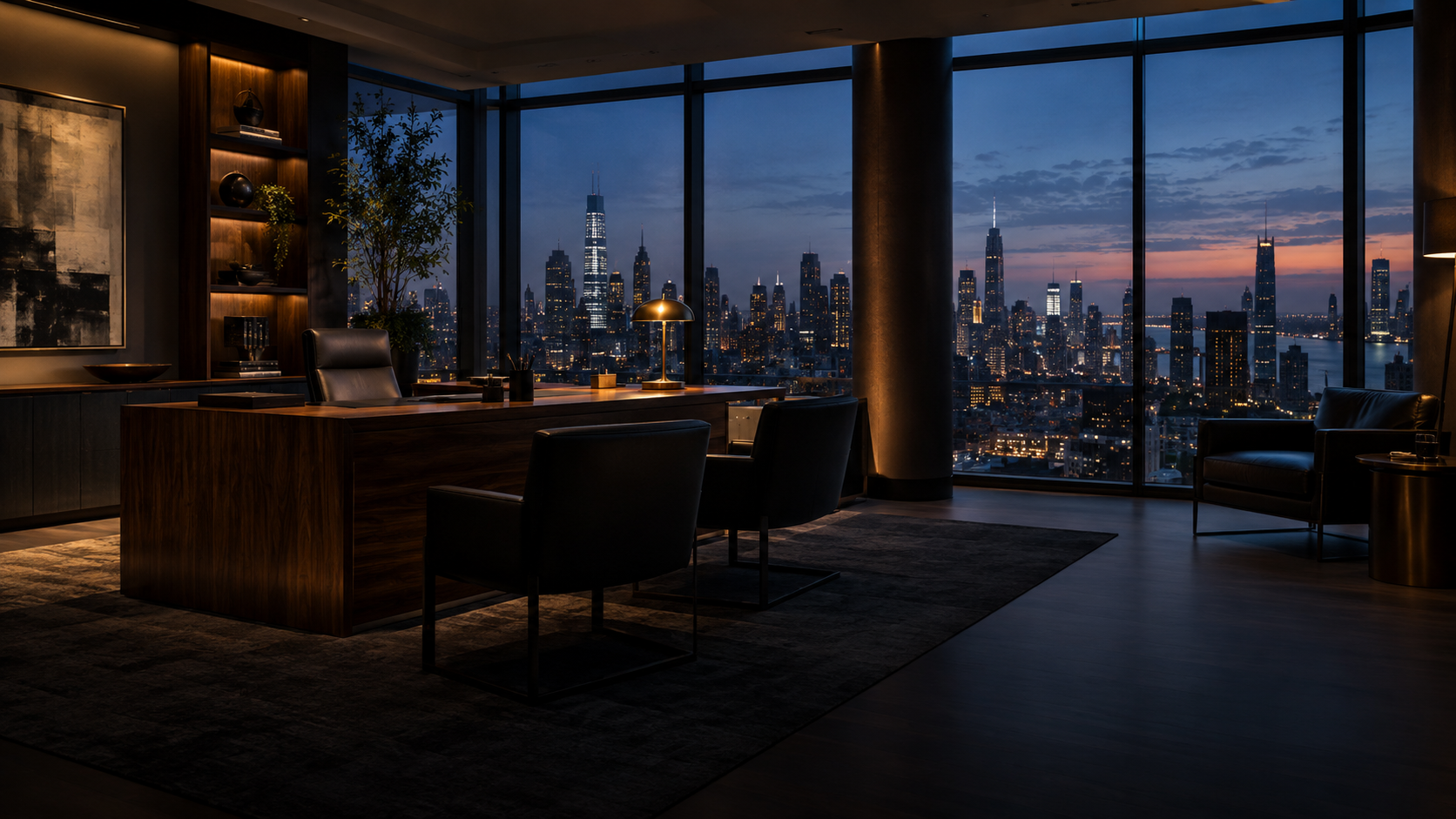Original cinematic Manhattan corner office